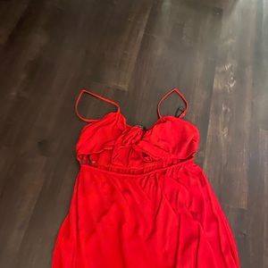 Red calf length dress. 👸🏻3 for$20